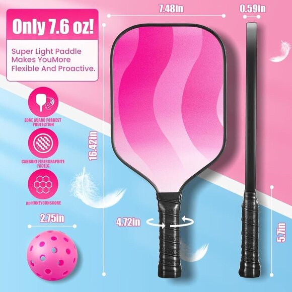 NWT- Pickleball Set of Two (Pink) - Picture 2 of 6